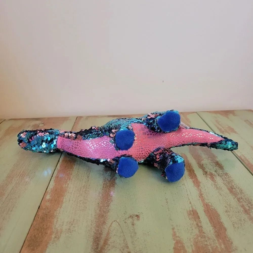 TY Tremor Sequin Dinosaur Plush - Same type to fly through Space - Picture 9 of 16